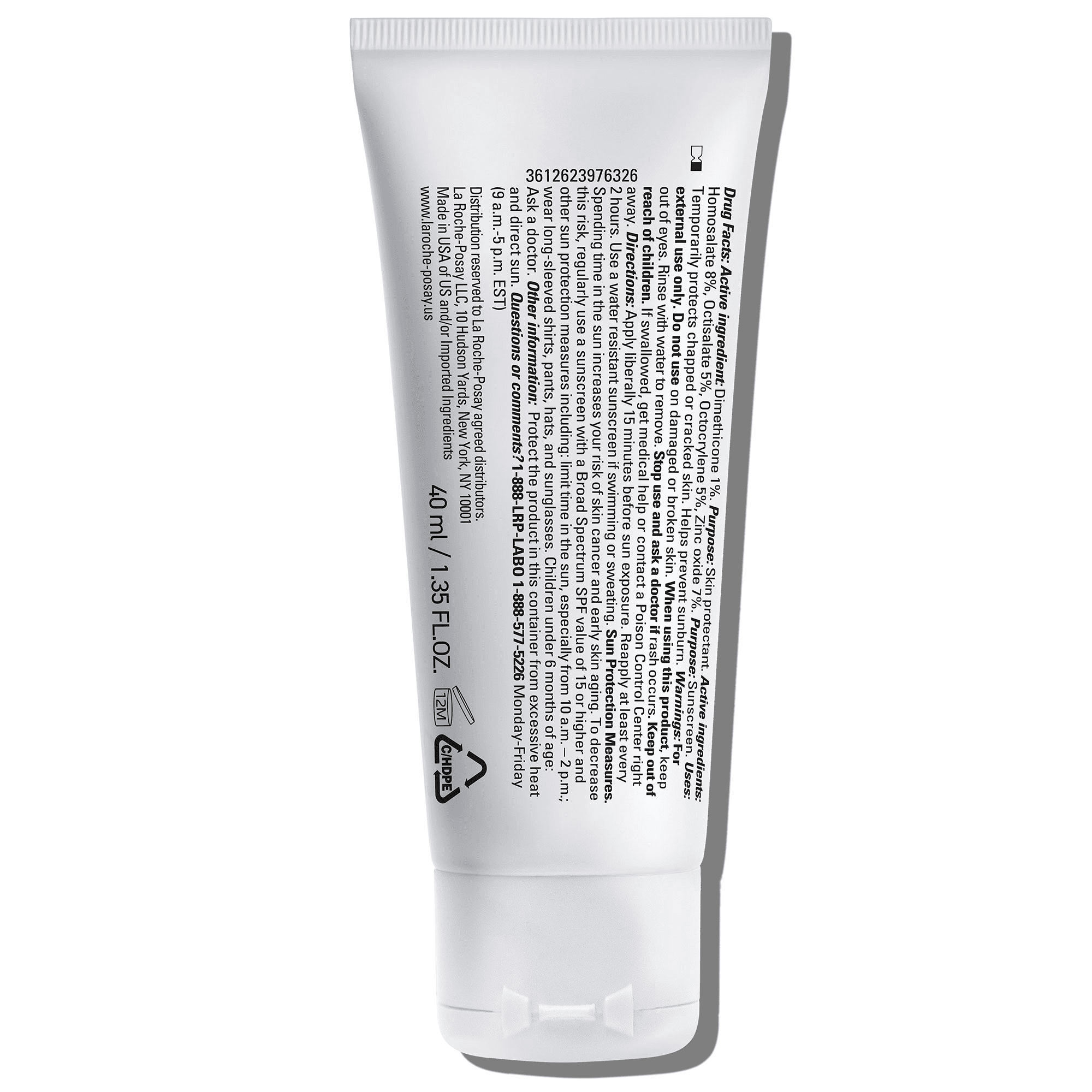 La Roche-Posay Cicaplast Balm B5 UV SPF 50 Face and Body Sunscreen Moisturizer for Sensitive Skin, 1.35 fl oz