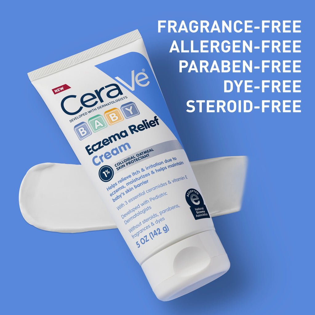 CeraVe Baby Eczema Relief Cream with 1% Colloidal Oatmeal to Soothe & Calm Itchy Skin 5 oz