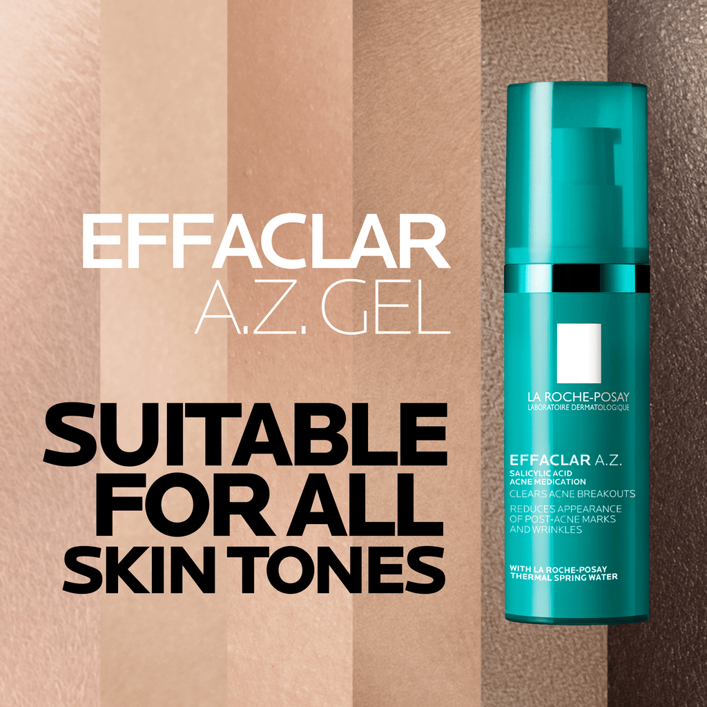 La Roche-Posay Effaclar AZ Acne Treatment Gel for Blemishes and Dark Spots with Salicylic Acid, 1.35 fl oz
