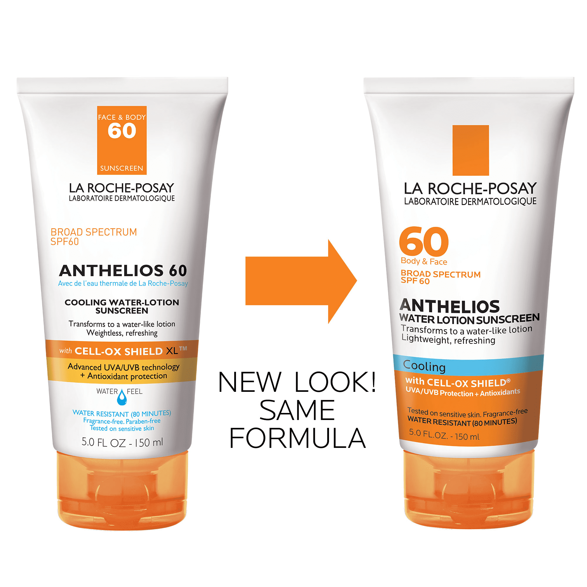 La Roche-Posay Anthelios Cooling Water Sunscreen Lotion SPF 60, 5.0 fl oz