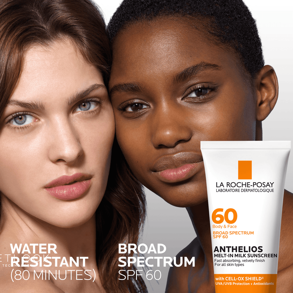 La Roche-Posay Anthelios Melt-In Milk Sunscreen SPF 60 Face and Body for All Skin Types 3.0 fl oz