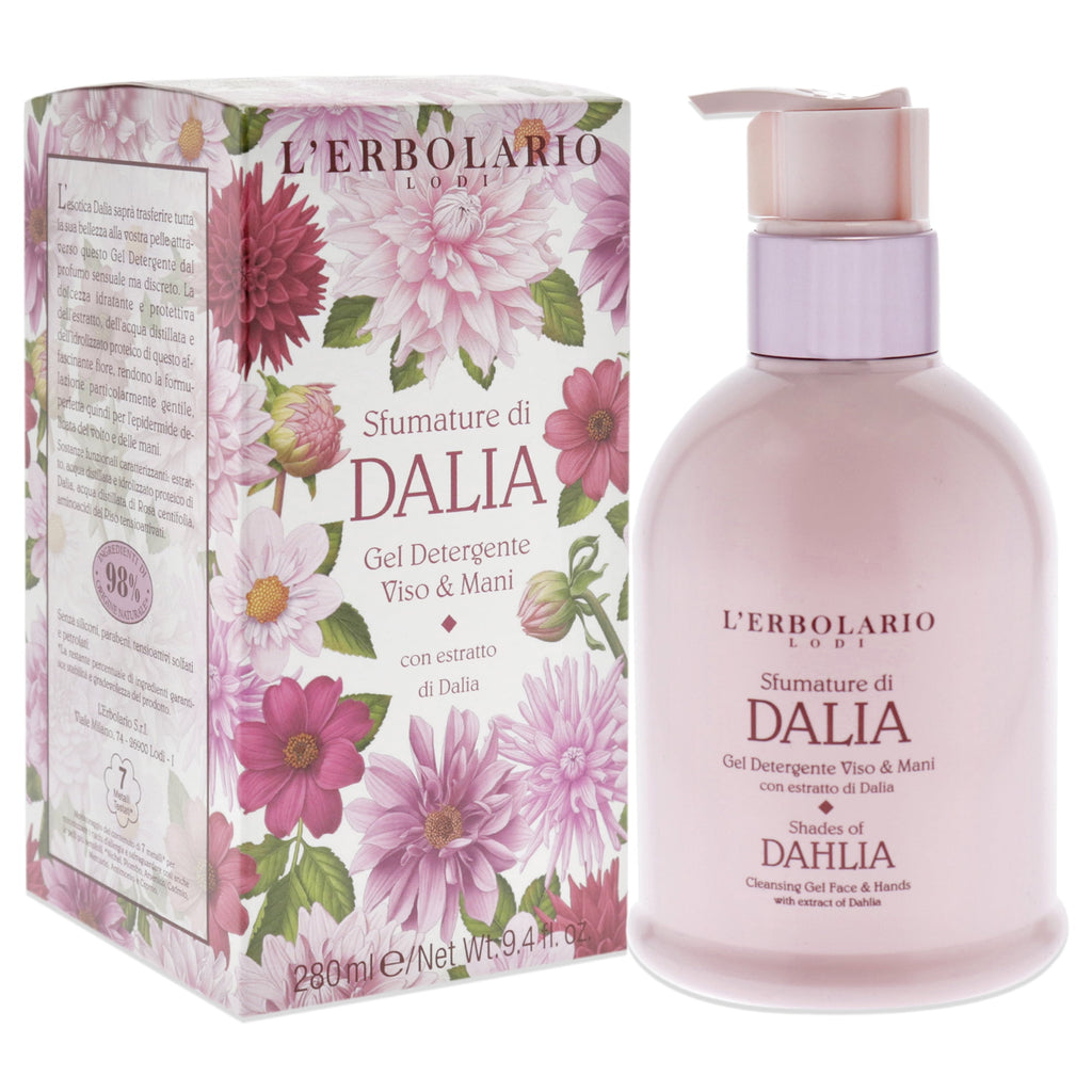 L'Erbolario Shades of Dahlia Cleansing Gel, Skin Cleanser, 9.4 oz