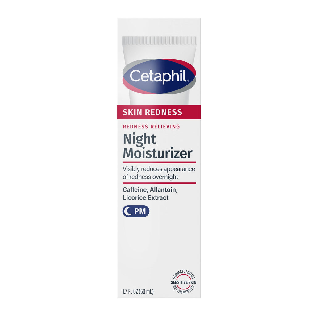 Cetaphil Redness Relieving Night Moisturizer SPF 40 For Dry, Redness-Prone Skin, 1.7 fl oz