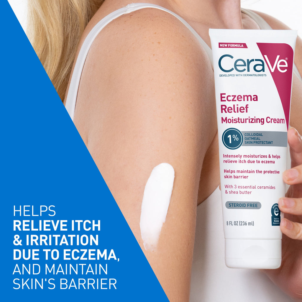 (3 pack) CeraVe Eczema Relief Moisturizing Cream 8 fl oz