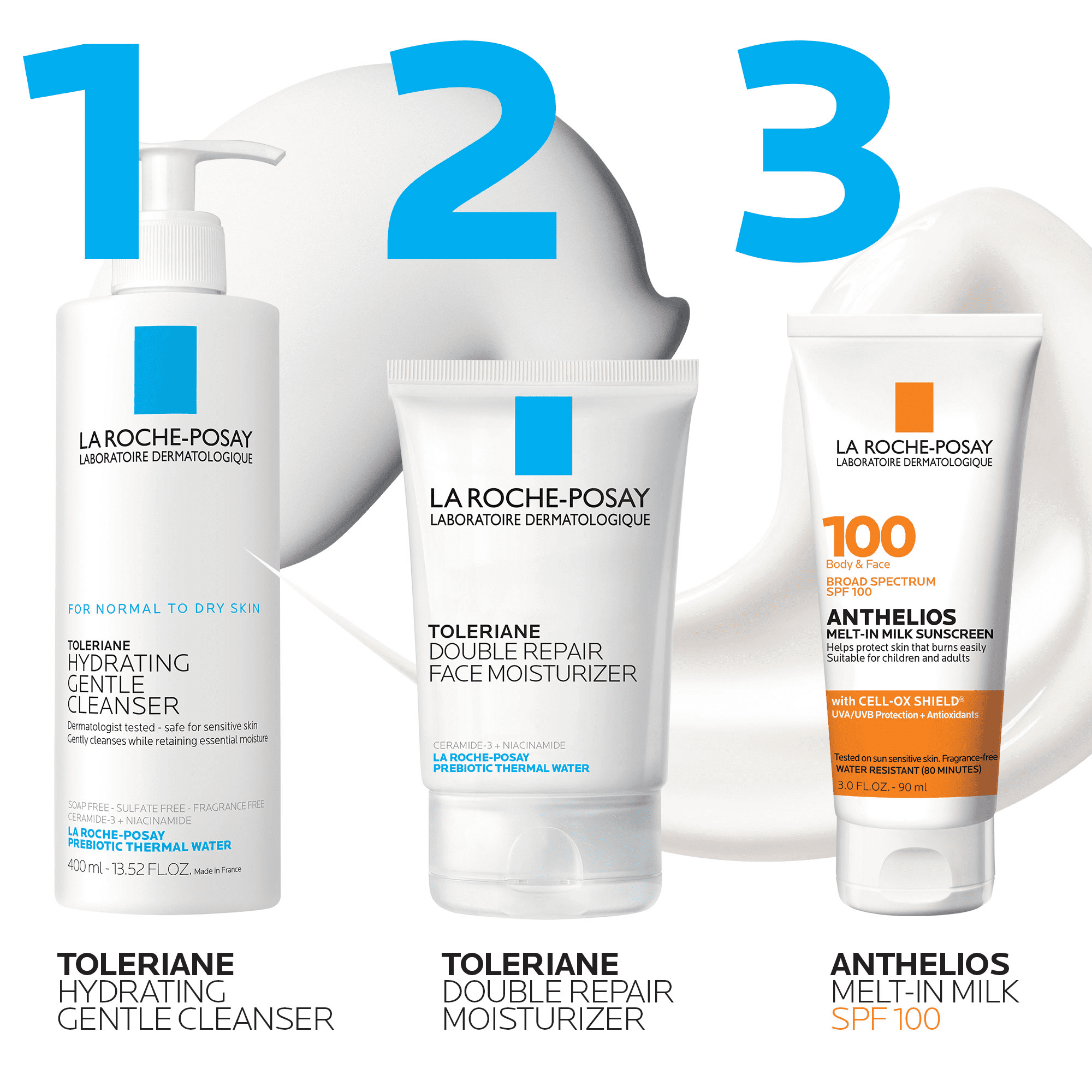 La Roche-Posay Anthelios Melt-In Milk Sunscreen for Face and Body SPF 100, 5.0 fl oz
