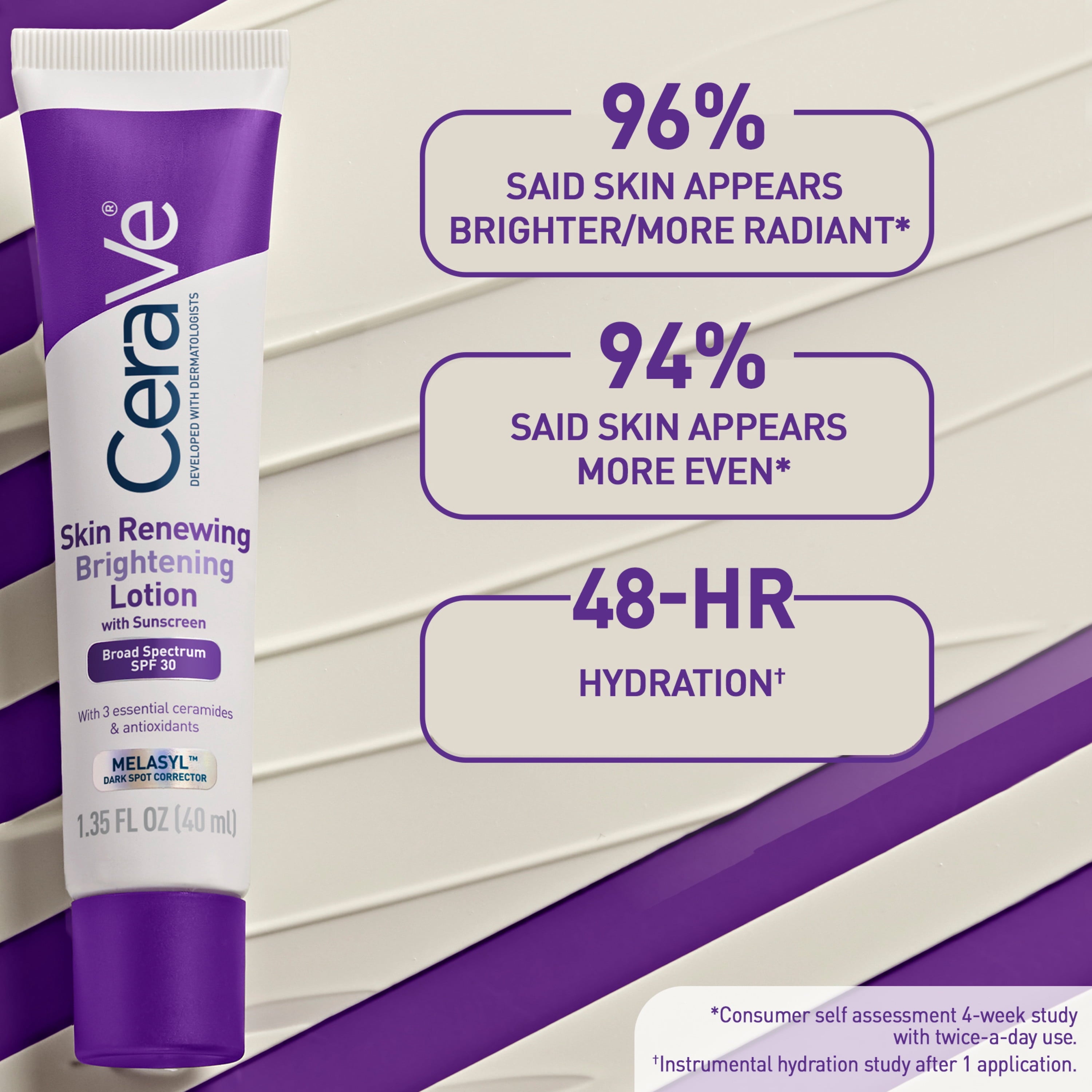 CeraVe Skin Renewing Brightening Lotion SPF 30 1.35 fl oz