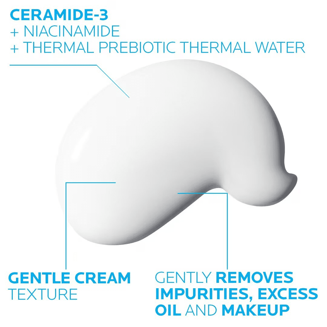 La Roche-Posay Toleriane Hydrating Gentle Face Cleanser, Daily Face Wash for Dry Sensitive Skin, 13.52 fl oz