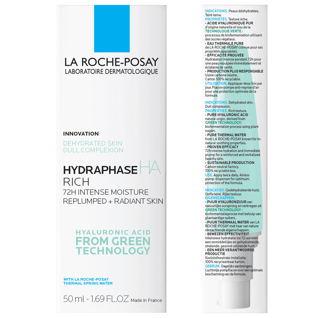 La Roche-Posay Hydraphase HA Rich Hyaluronic Acid Face Cream, 1.69 fl oz