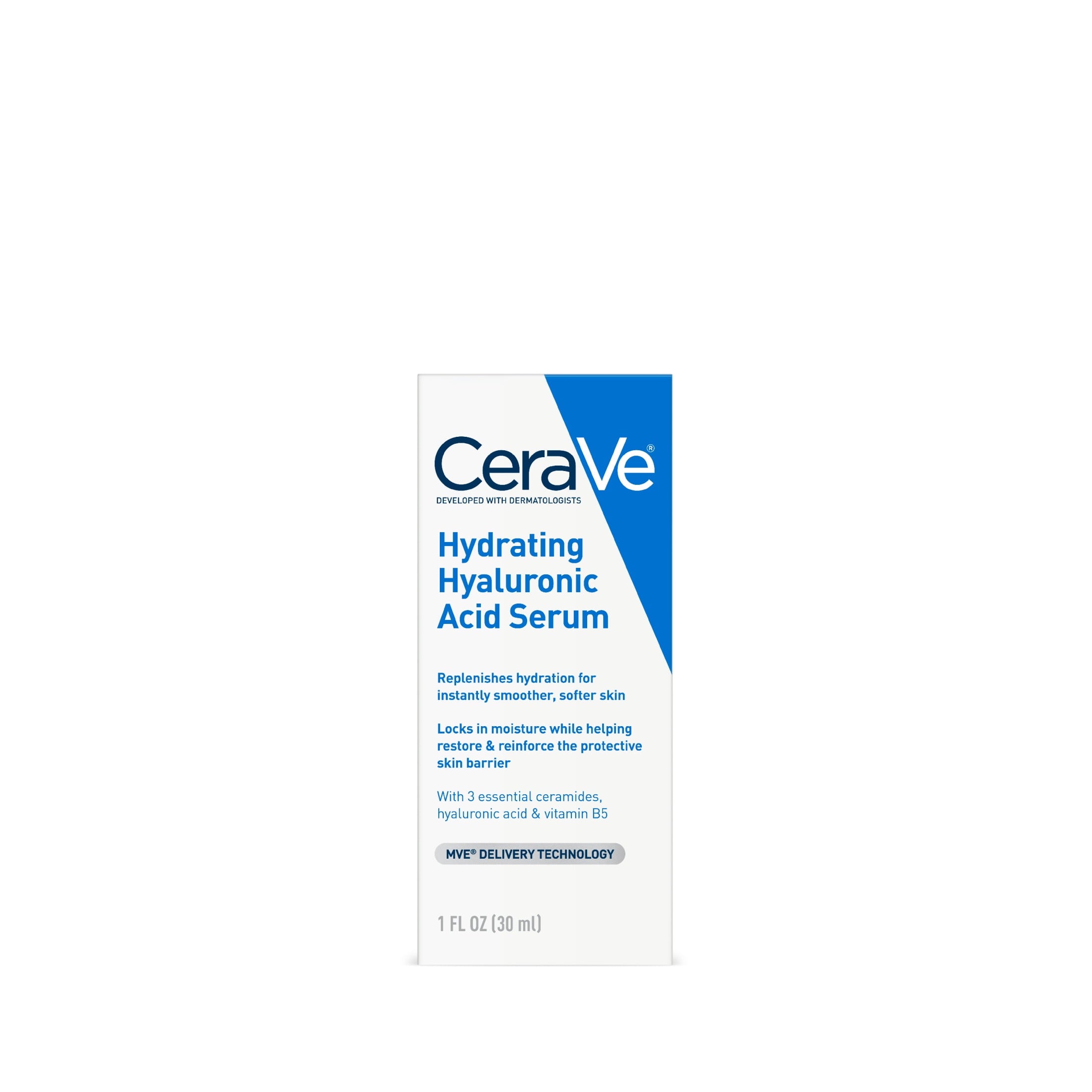 CeraVe Hyaluronic Acid Serum Gel-Cream Formula Normal to Dry Skin 1 fl oz