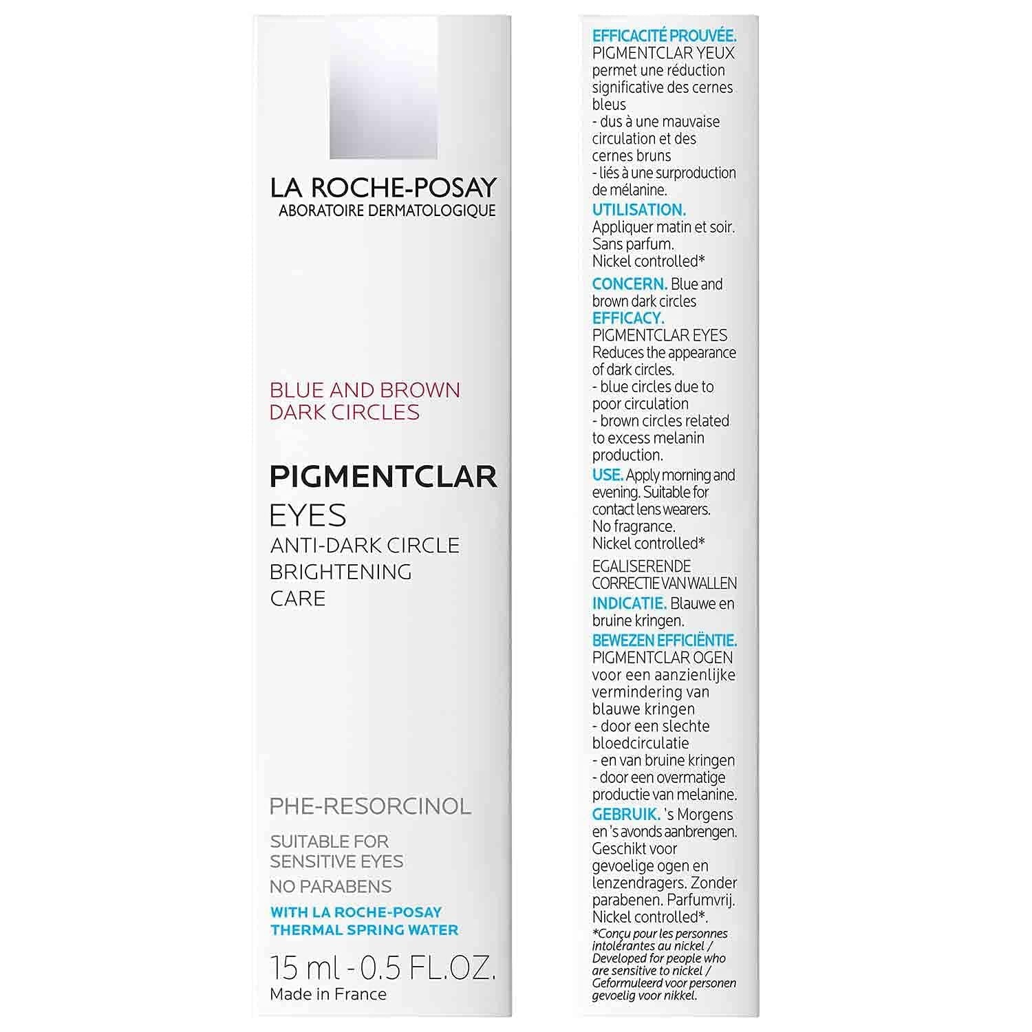 La Roche-Posay Pigmentclar Eye Cream for Dark Circles, 0.5 fl oz