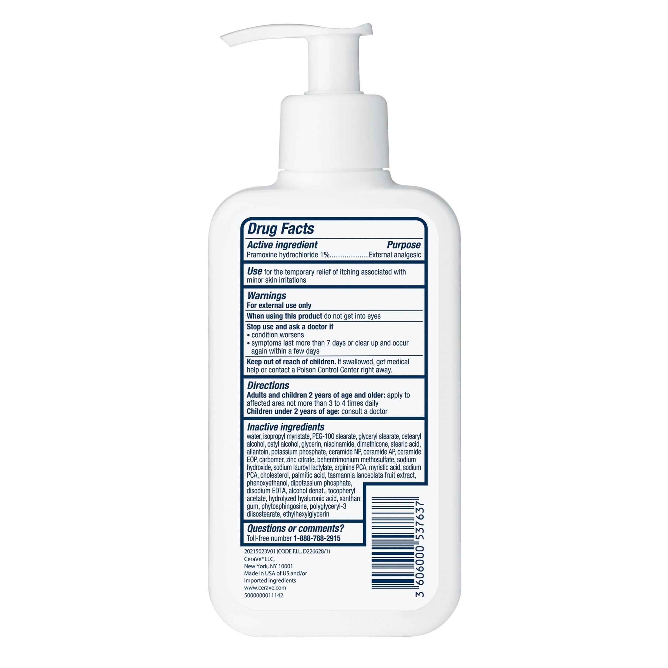 CeraVe Itch Relief Moisturizing Body Lotion, Steroid-Free Treatment for Dry & Itchy Skin 8 fl oz