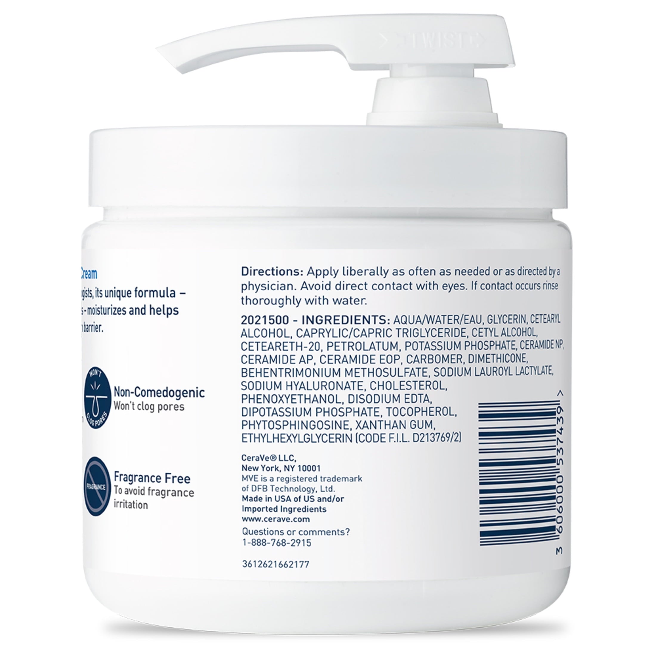 (2 pack) CeraVe Moisturizing body lotion for Normal to Dry Skin Pump & Travel Size 16 oz & 1.89 fl oz