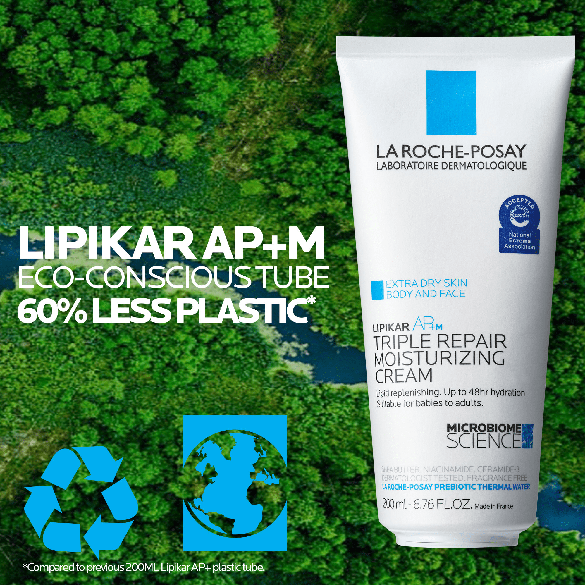 La Roche-Posay Lipikar AP+Max Triple Repair Moisturizing Cream, Body Cream for Dry Skin, 6.76 fl oz