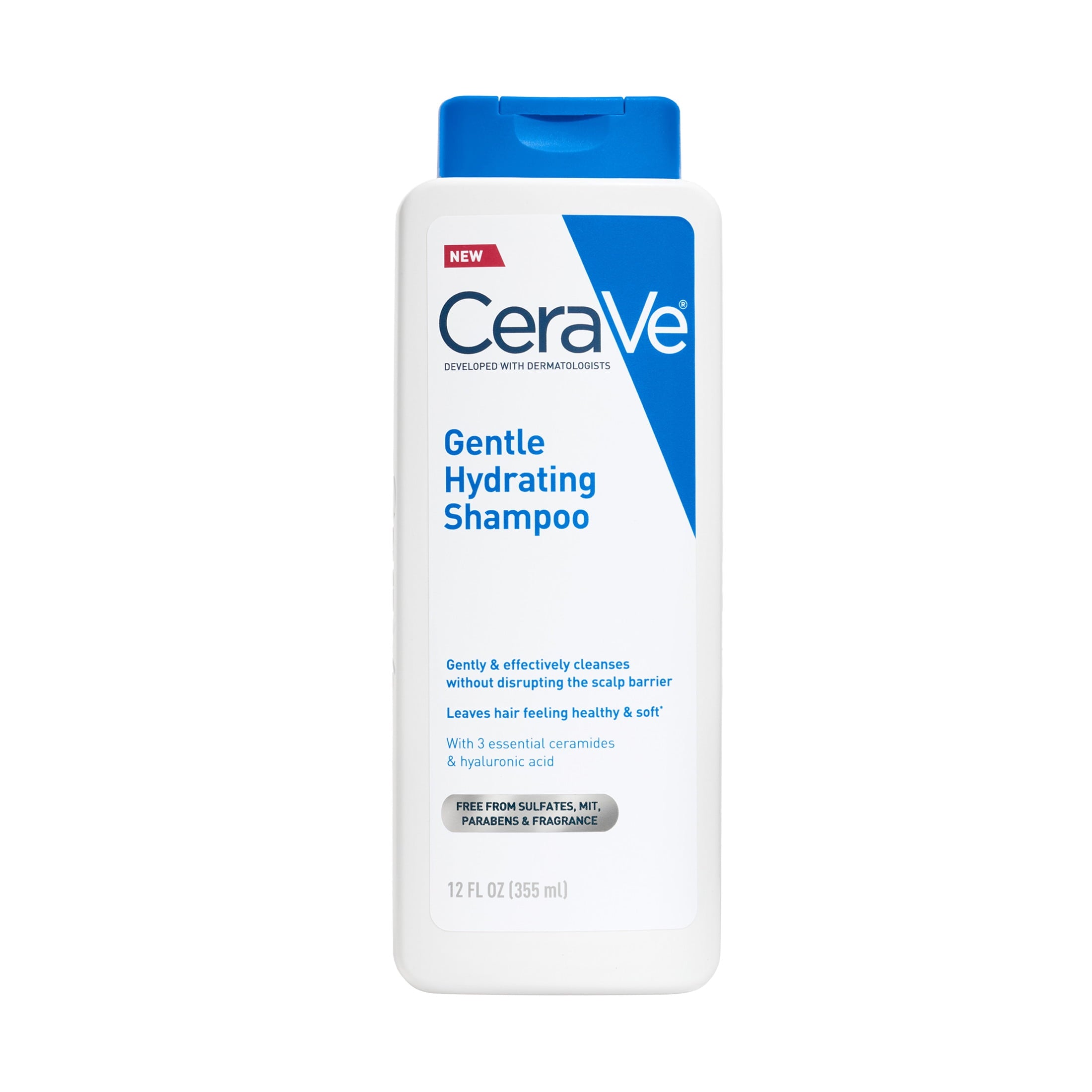 CeraVe Gentle Hydrating Shampoo and Conditioner, Sulfate Free, Paraben Free, Fragrance Free, All Hair Types