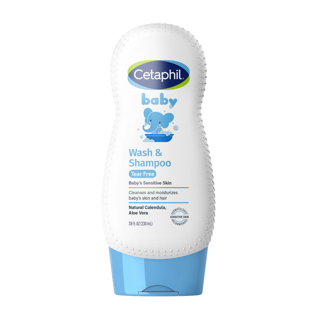 Cetaphil Baby Moisturizing Aloevera Body Wash and Shampoo, Organic Calendula, 7.8 fl oz