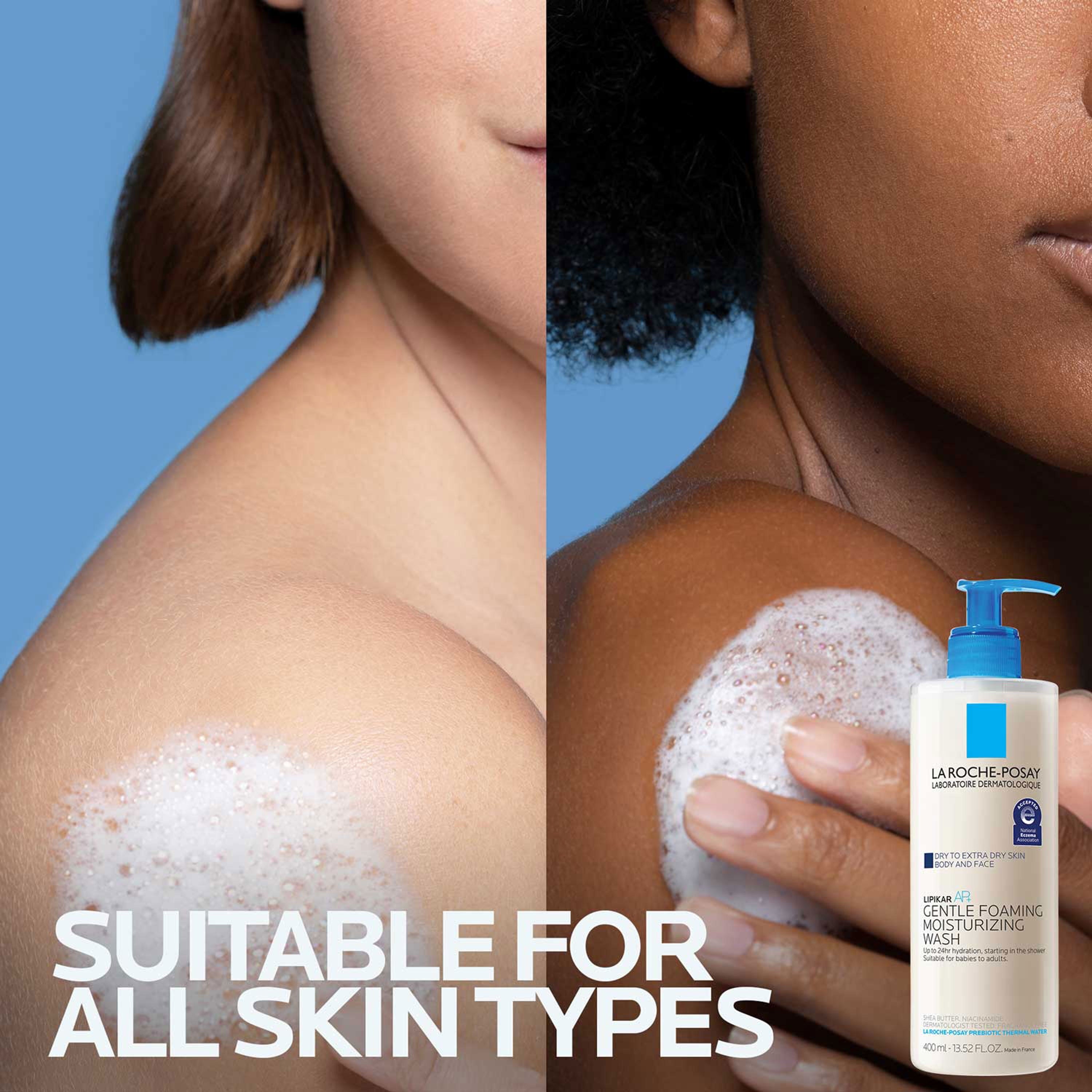 La Roche-Posay Lipikar AP+ Moisturizing Body & Face Wash, 3.38 fl oz