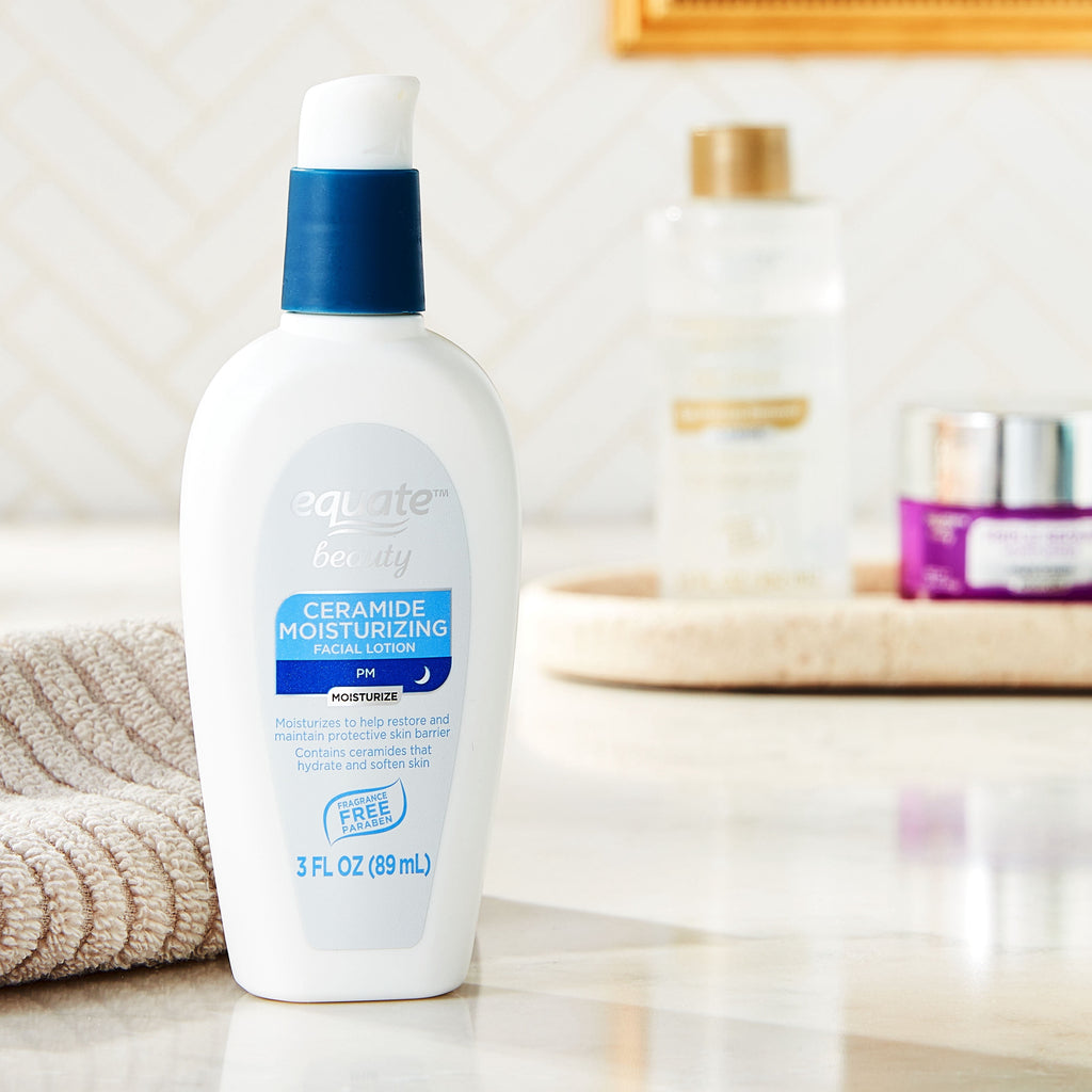 Equate Facial Moisturizing Lotion PM, 3 fl oz