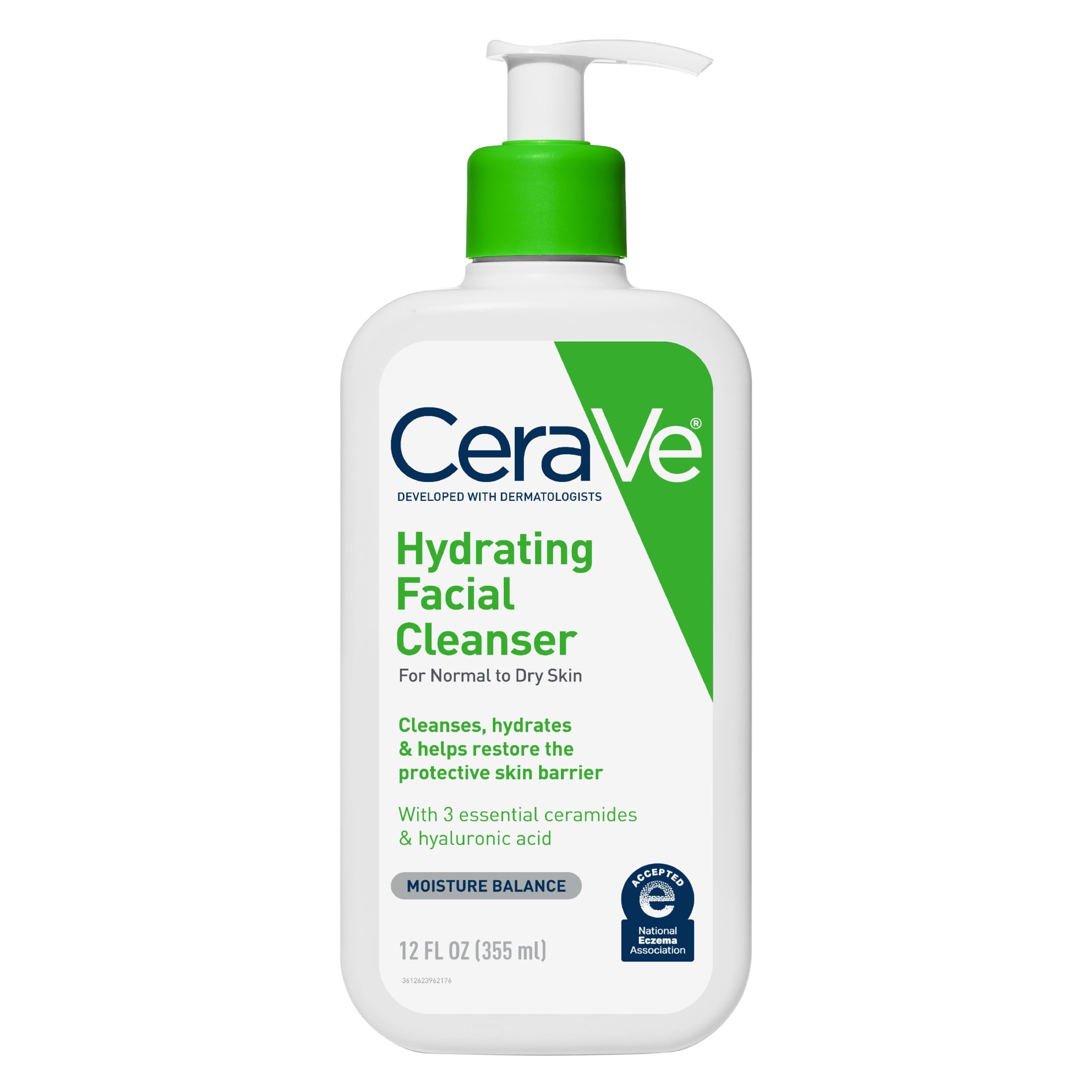 Hydrating Daily Skincare Bundle with CeraVe Cleanser, Vanicream Moisturizer & e.l.f. Holy Hydration Serum
