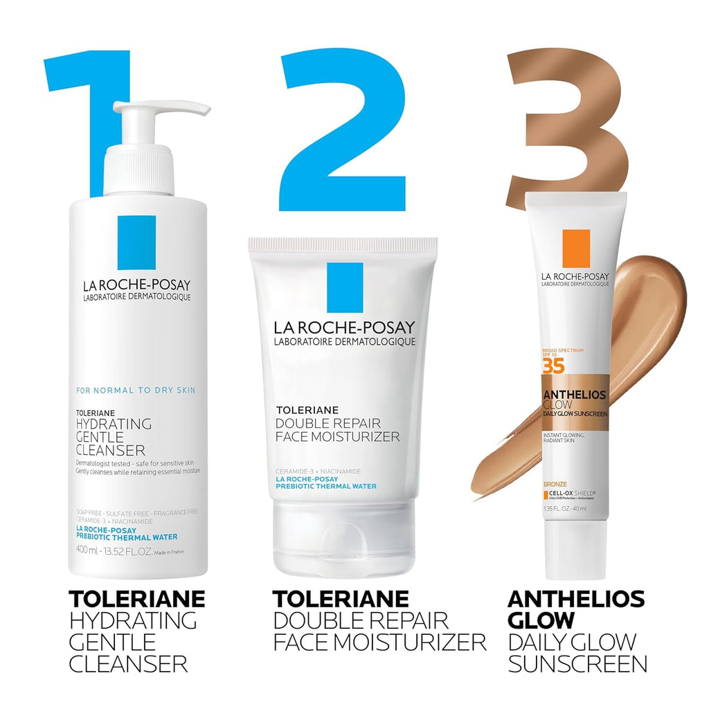 La Roche-Posay Anthelios Glow Face Sunscreen SPF 35 - Bronze, 1.35 fl oz