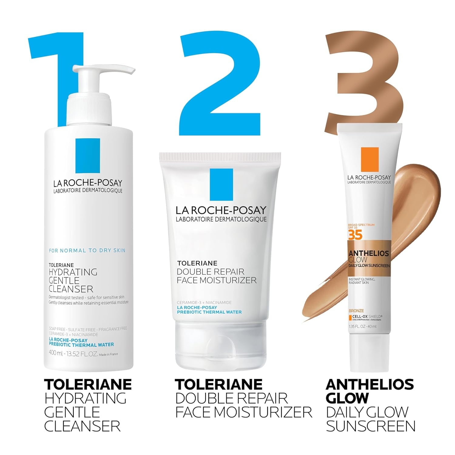 La Roche-Posay Anthelios Glow Face Sunscreen SPF 35 - Bronze, 1.35 fl oz