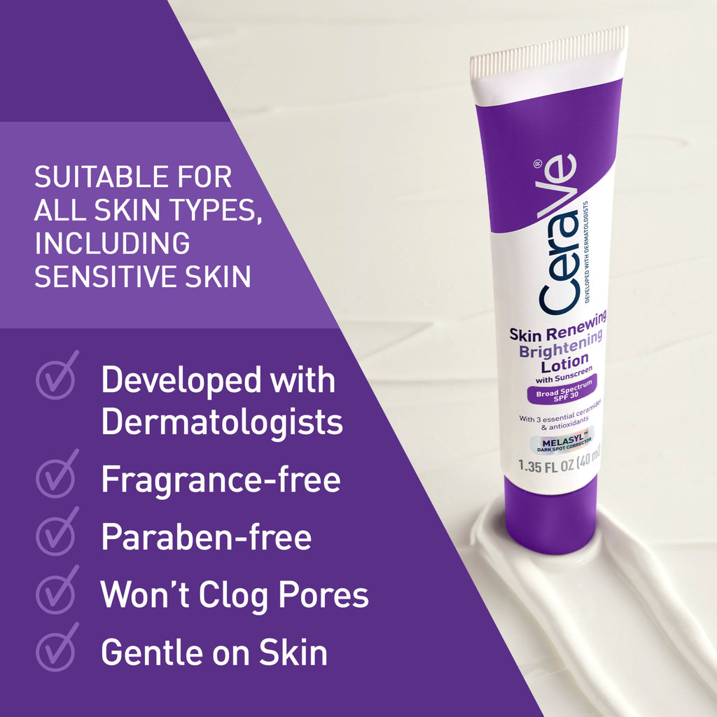 CeraVe Skin Renewing Brightening Lotion SPF 30 1.35 fl oz