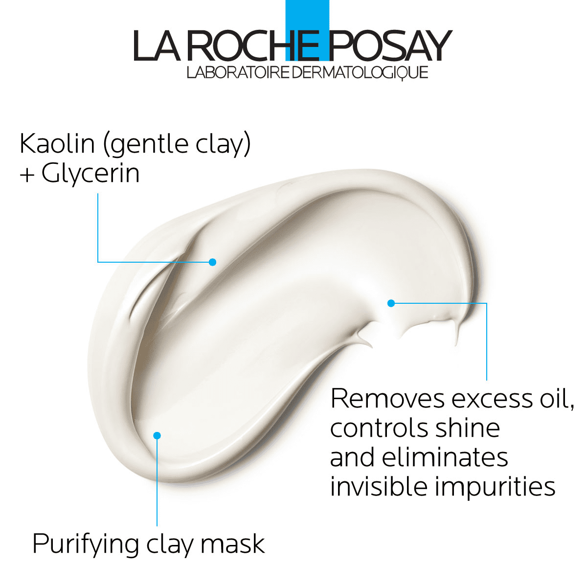 La Roche-Posay Effaclar Shine Control Clay Mask, 3.38 fl oz