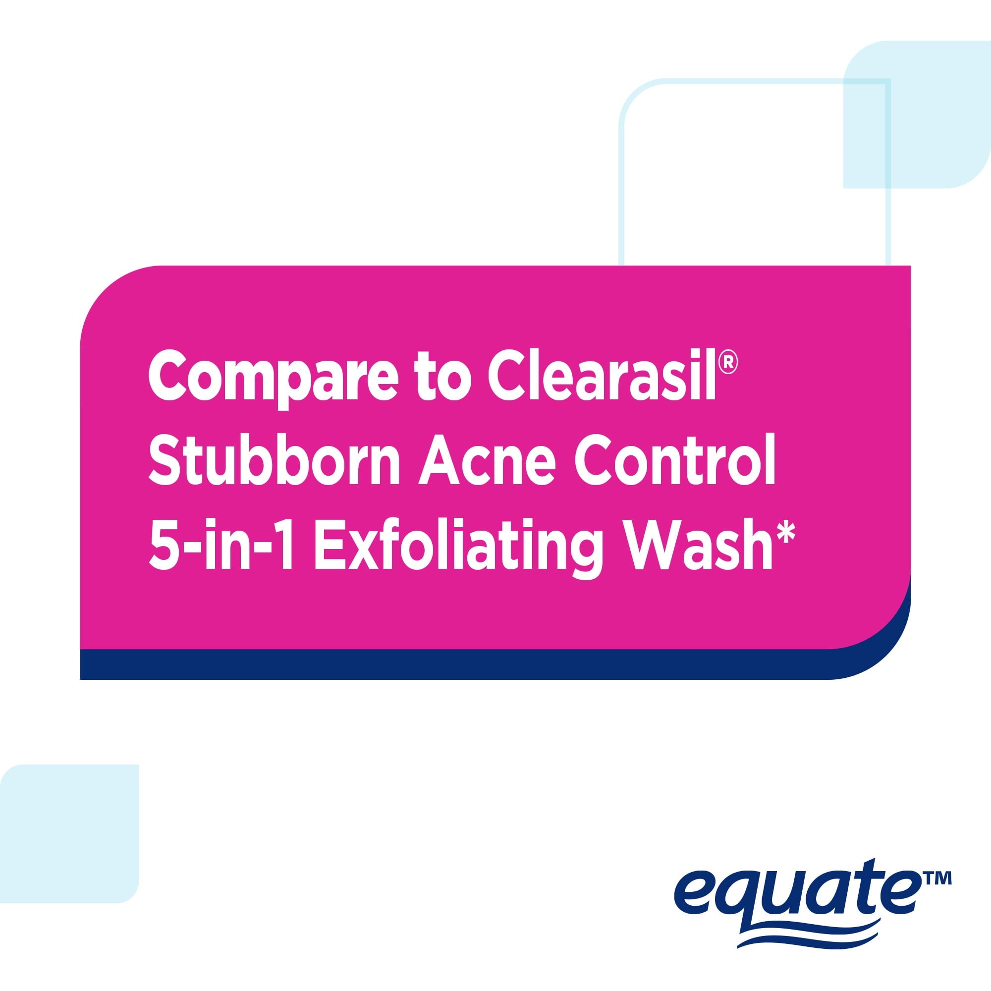Equate Stubborn Acne Control Exfoliating Wash with Salicylic Acid, 6.78 fl oz