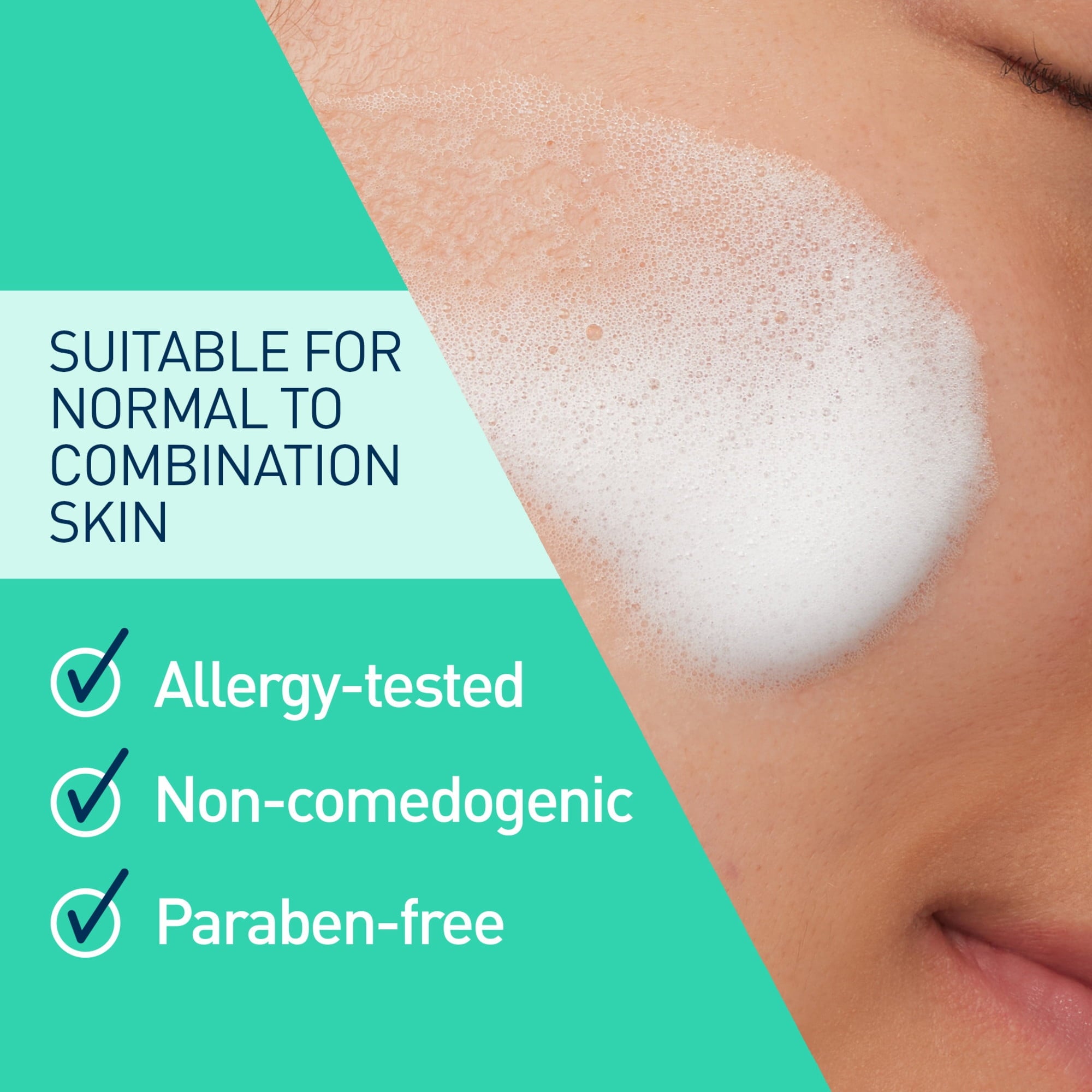 CeraVe Balancing Air Foam Cleanser, Oil Control & Hydration for Combination Skin 8 fl oz