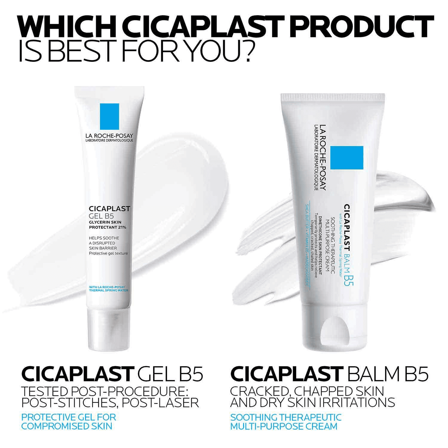 La Roche-Posay Cicaplast Gel B5 Skin Protectant & Healing Gel for Sensitive and Post-Procedure Skin, 1.35 fl oz