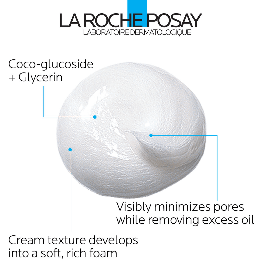 La Roche-Posay Effaclar Cream Cleanser for Oily Skin, 4.22 fl oz