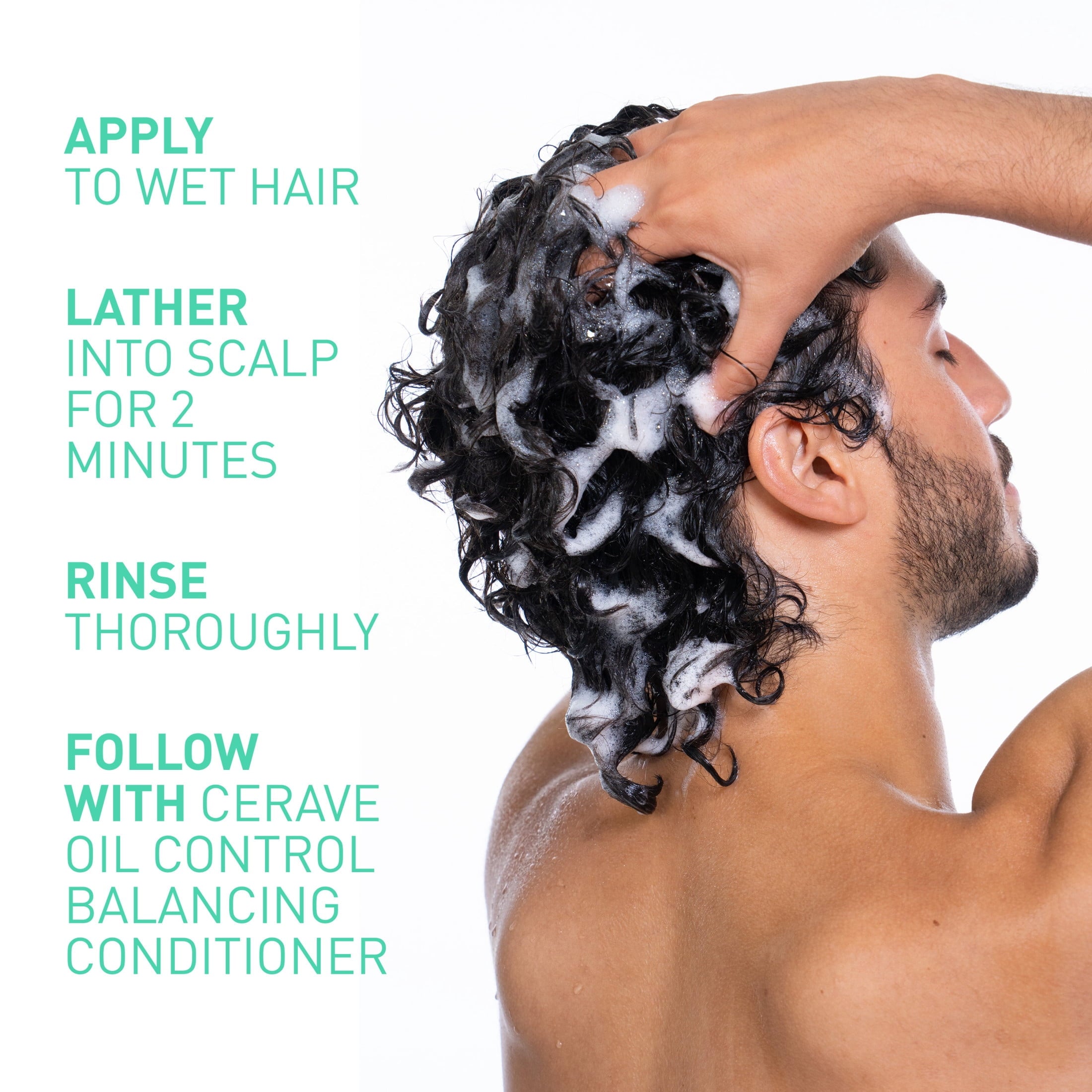 CeraVe Oil Control Balancing Shampoo for Normal to Oily Scalp & Hair, 12 fl oz