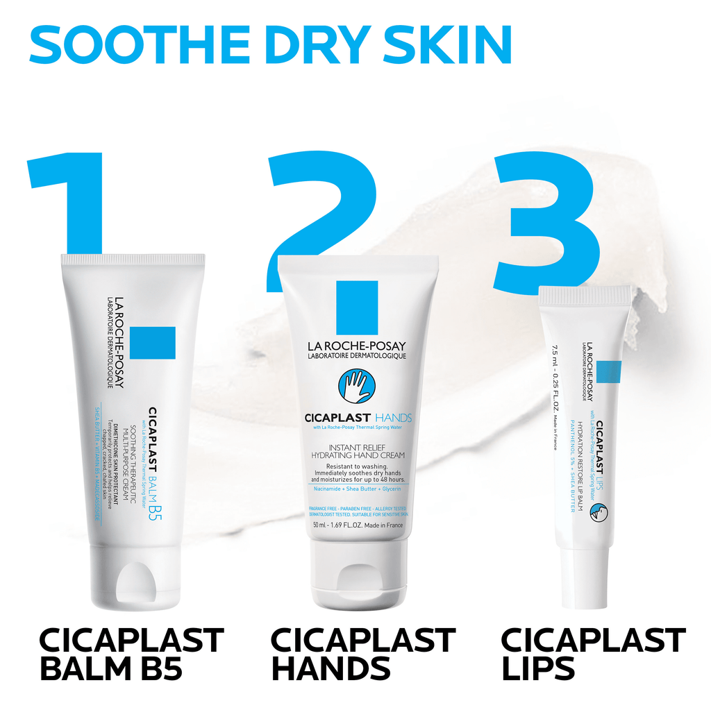 La Roche-Posay Cicaplast Hydration Restore Lip Balm, Fragrance-Free for Dry Lips, 0.25 fl oz