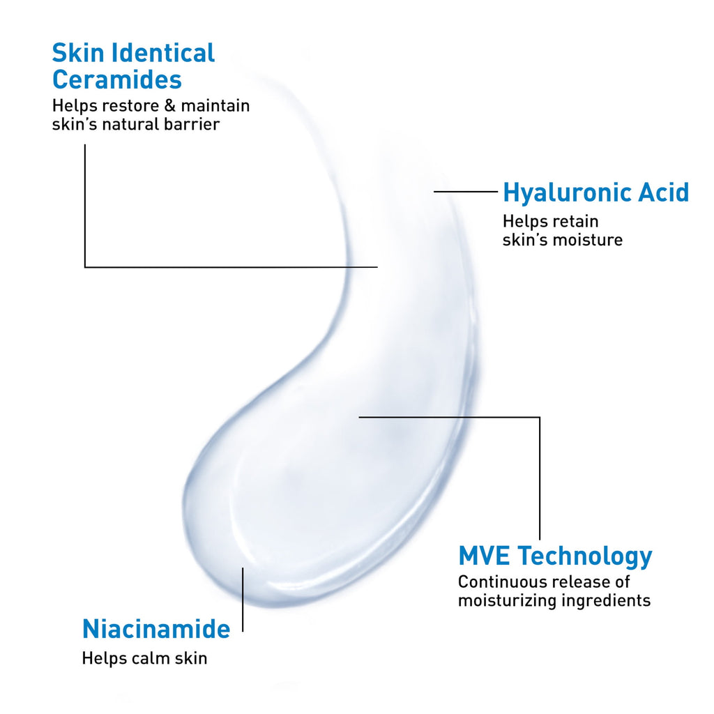 CeraVe Face Moisturizer Ultra-Light Gel with Hyaluronic Acid & Niacinamide 1.75 fl oz
