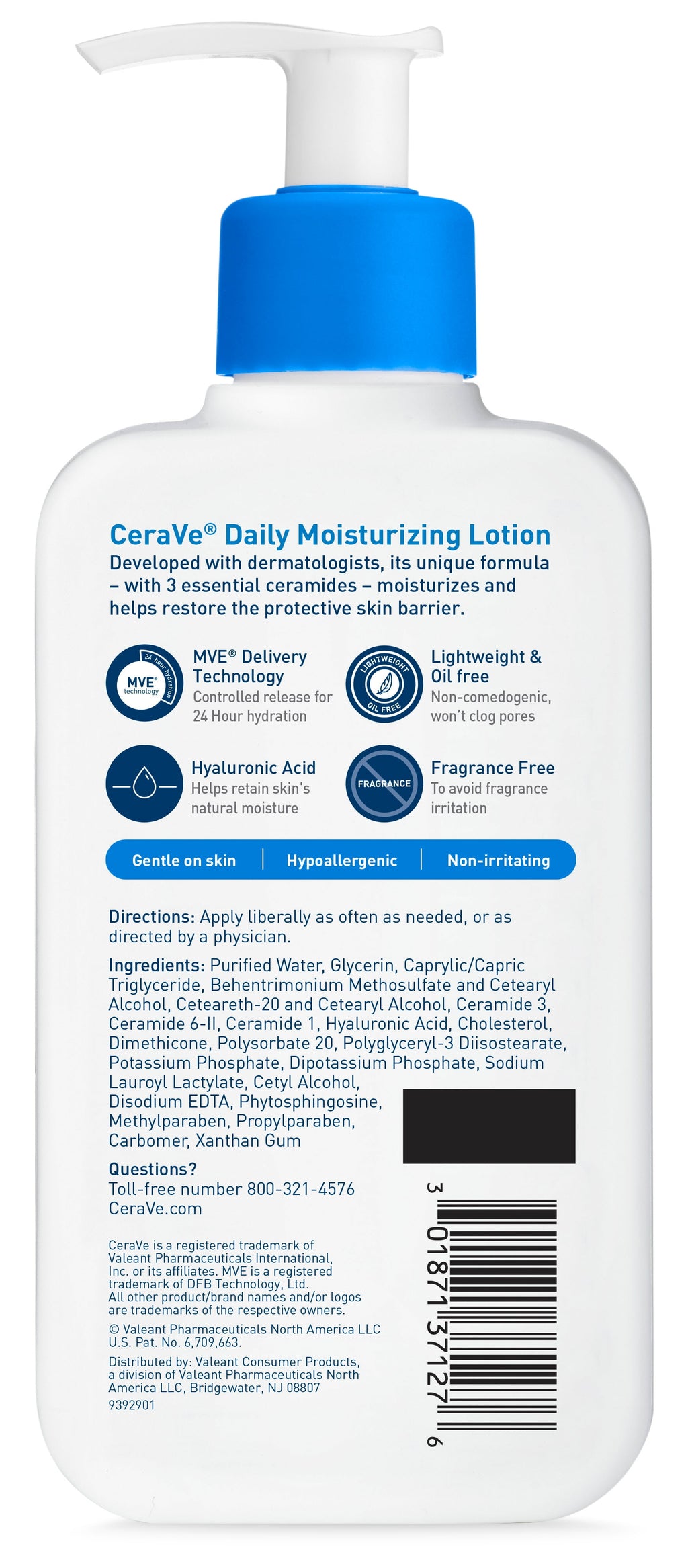 CeraVe Daily Moisturizing Lotion for Normal to Dry Skin, 8 oz.