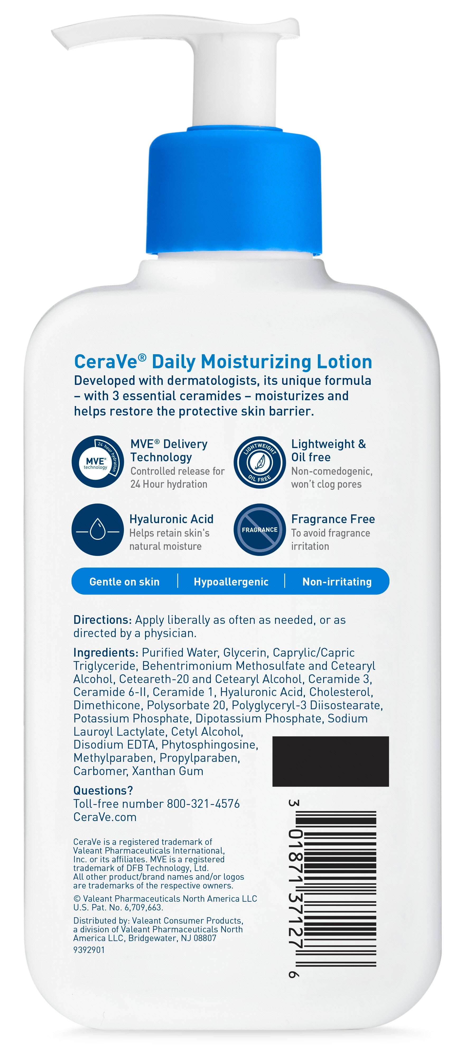 CeraVe Daily Moisturizing Lotion for Normal to Dry Skin, 8 oz.