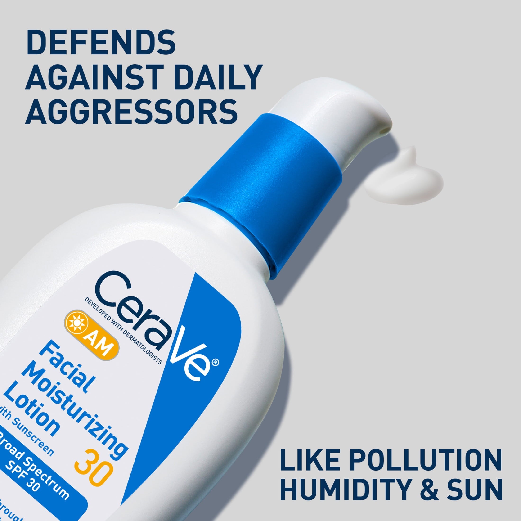 CeraVe AM Facial Moisturizer Lotion SPF 30 Normal to Oily Skin 2 fl oz