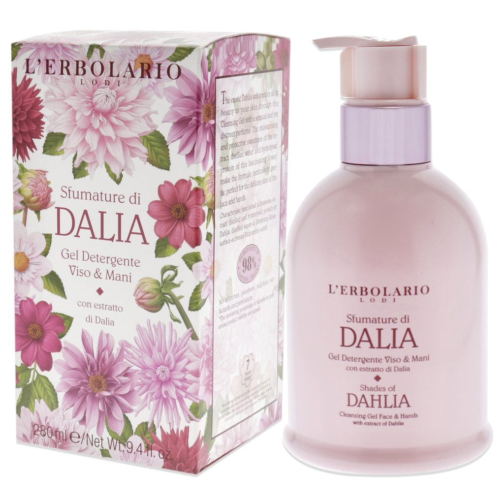 L'Erbolario Shades of Dahlia Cleansing Gel, Skin Cleanser, 9.4 oz