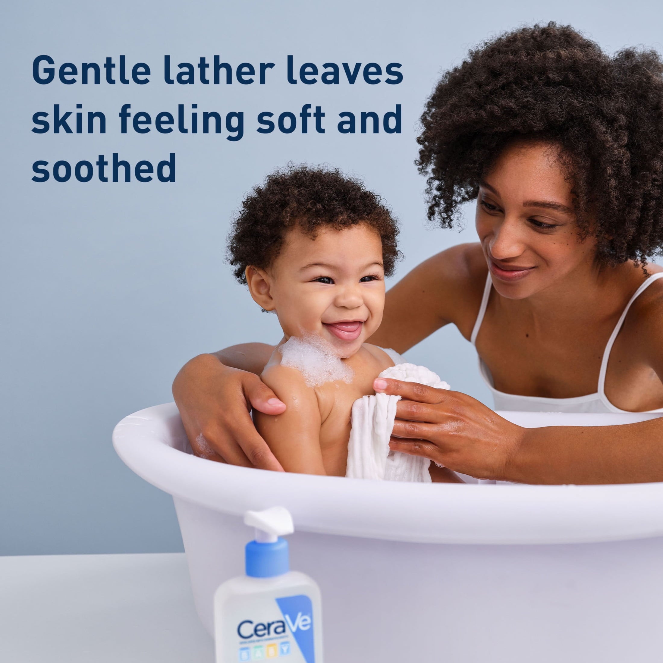 CeraVe Baby Wash & Shampoo, Tear-Free Cleanser for Sensitive Skin, 8 fl oz