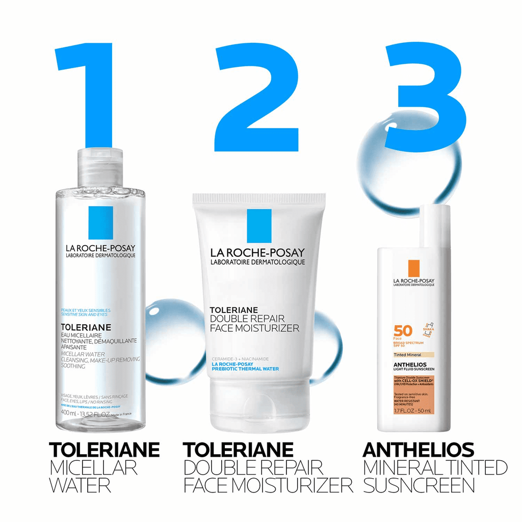 La Roche-Posay Toleriane Micellar Cleansing Water Makeup Remover for Sensitive Skin, 13.52 fl oz