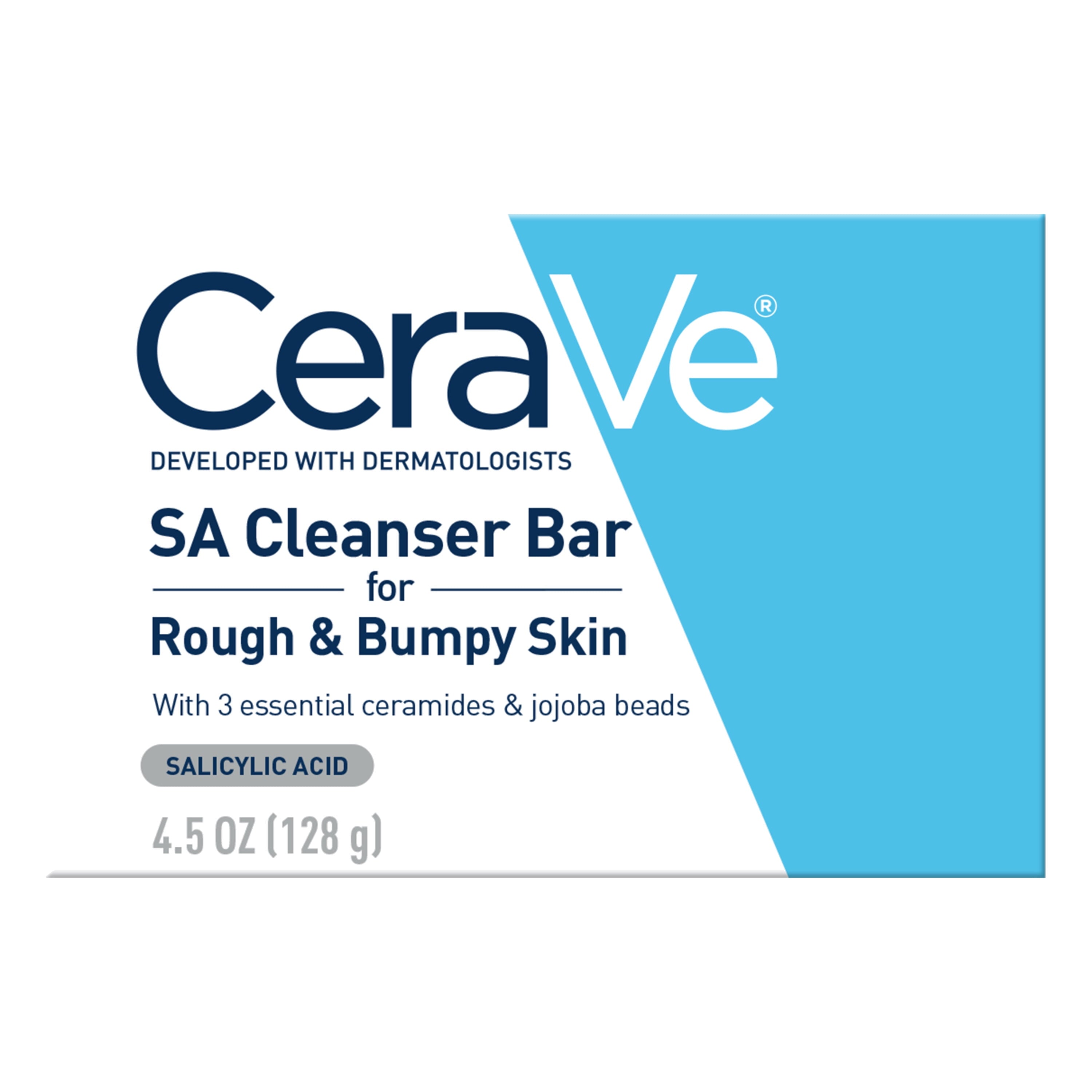 CeraVe SA Cleanser Bar for Rough & Bumpy Skin with Salicylic Acid 4.5 oz