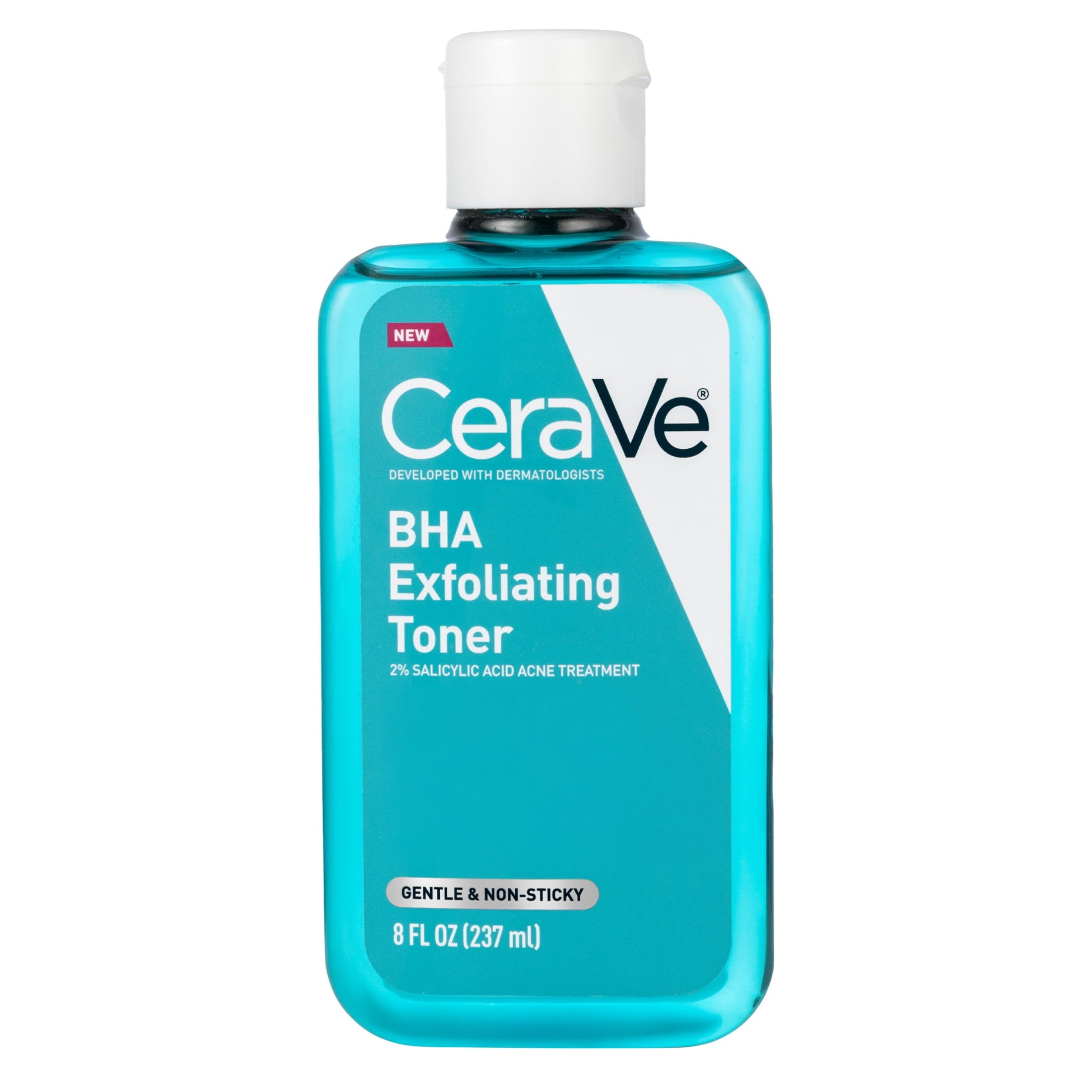 CeraVe BHA Exfoliating Facial Toner 2% Salicylic Acid Acne Treatment 8 fl oz