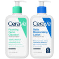 CeraVe Foaming Face Wash + Daily Moisturizing Lotion Bundle, 12 oz
