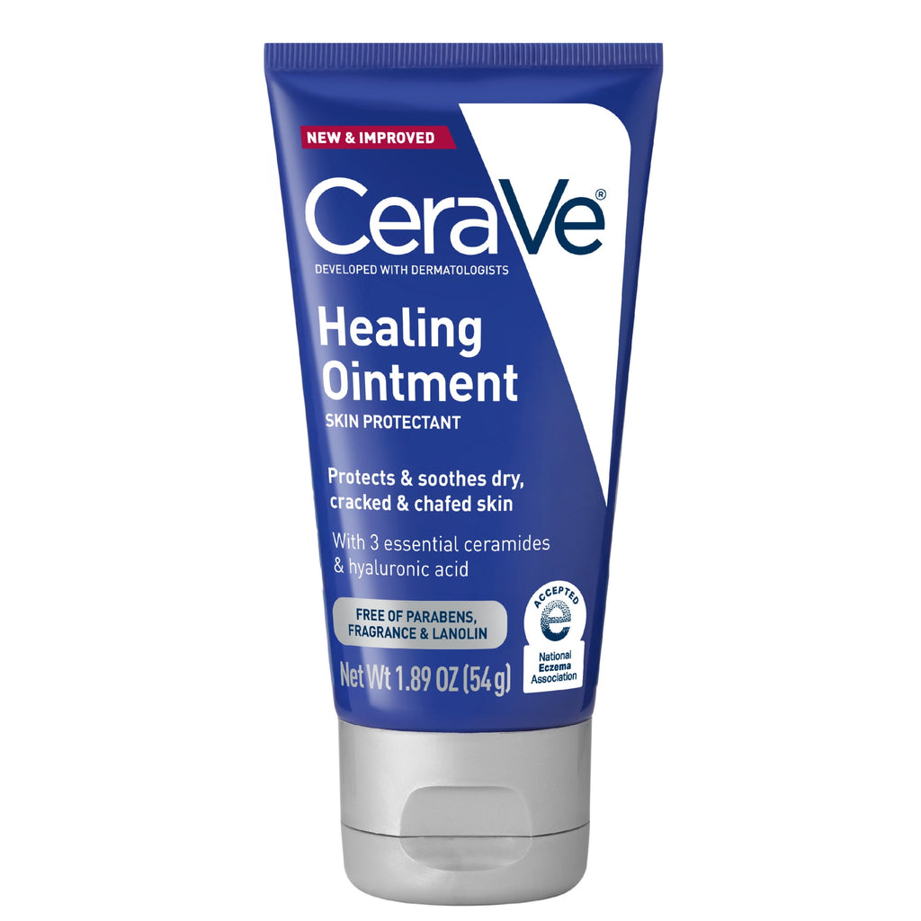 CeraVe Skin Care Healing with Petrolatum for Long-Lasting Dry Cracked Skin Relief Ointment 1.89 oz