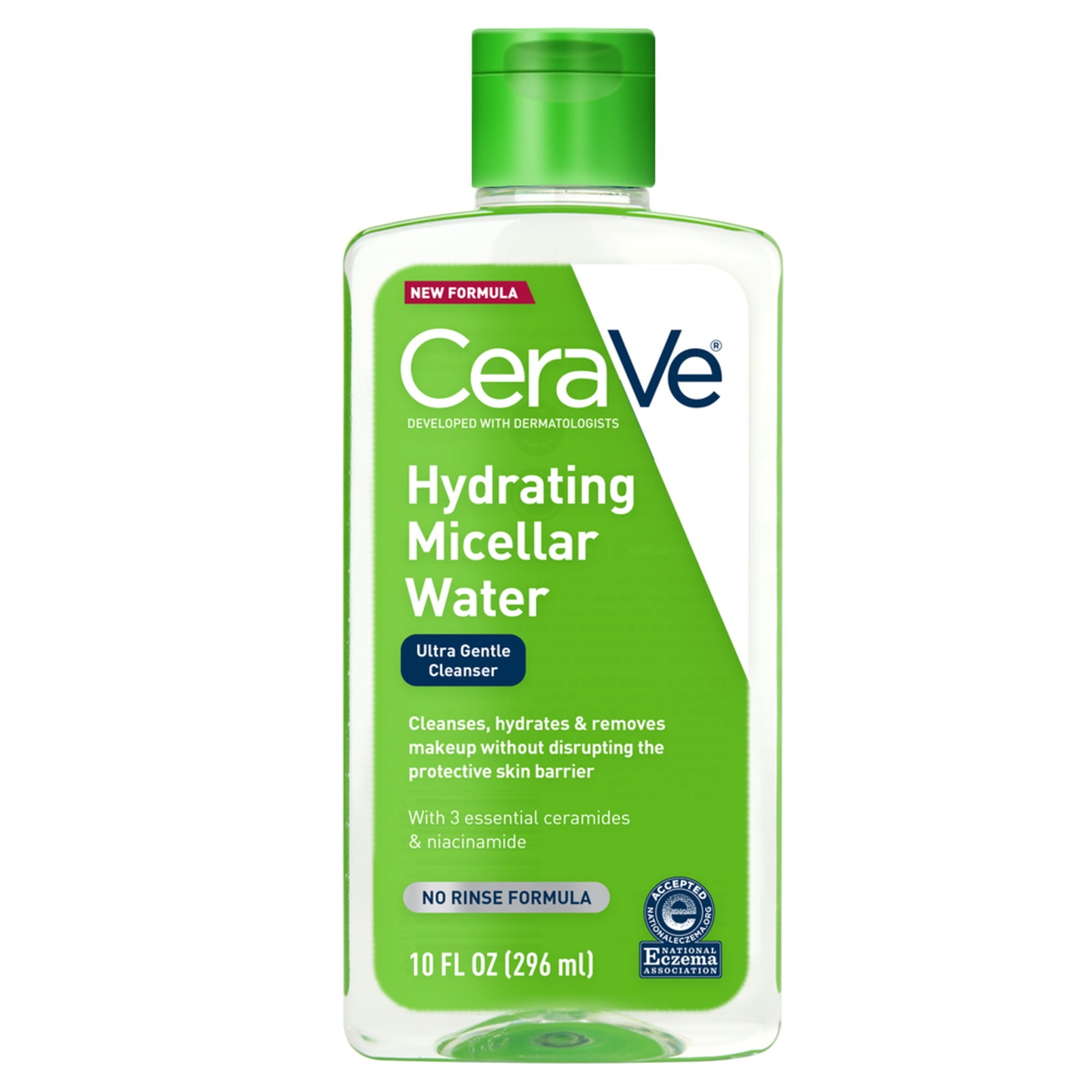 CeraVe 2-in-1 Hydrating & Makeup Removing Micellar Water, 10 fl oz