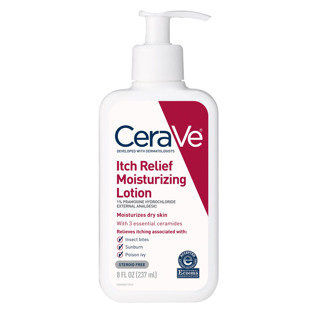 CeraVe Itch Relief Moisturizing Body Lotion, Steroid-Free Treatment for Dry & Itchy Skin 8 fl oz