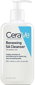 CeraVe Renewing SA Face Cleanser for Normal Skin, 8 oz.