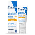 CeraVe Sunscreen Ultra-Light Moisturizing Face Lotion SPF 30 for Normal to Oily Skin, 1.75 fl oz