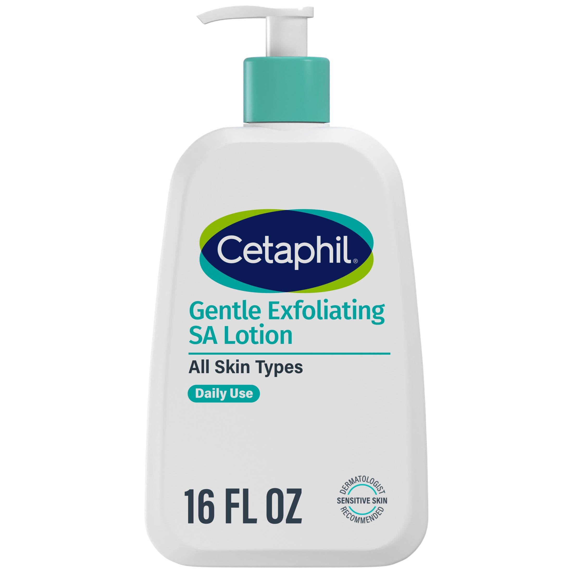 Cetaphil Gentle Exfoliating SA Lotion, Lightweight Moisturizer for All Skin Types, 16 fl oz