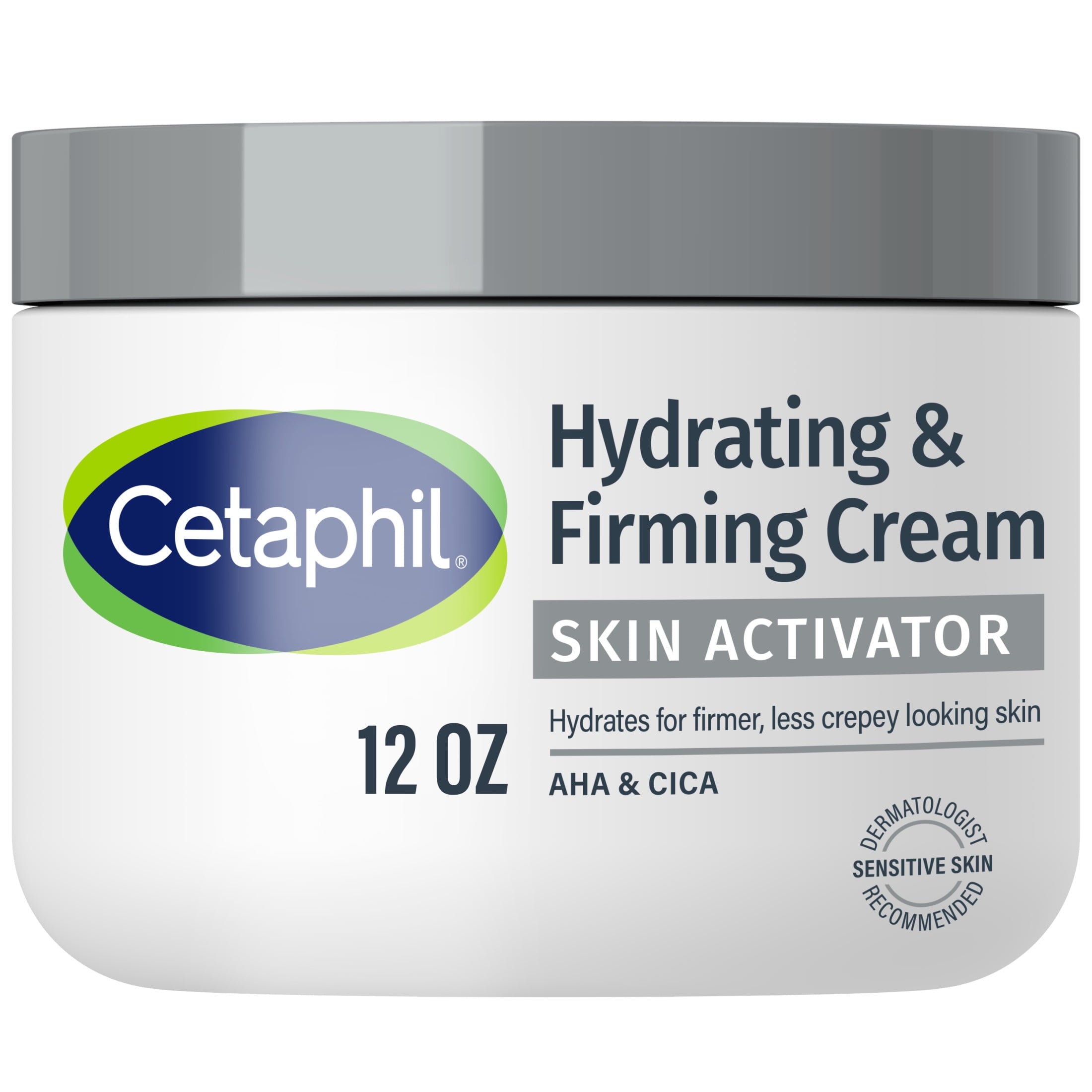 Cetaphil Skin Activator Hydrating & Firming Body Cream with Mandelic Acid (AHA) and Centella Asiatica (CICA) Cream, Hydrates and Firms Aging Skin, Anti-Aging Skin Care, 12 oz