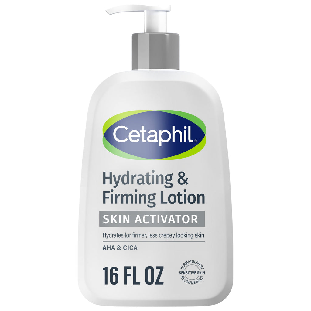 CETAPHIL Skin Activator Hydrating & Firming Body Lotion, Mandelic Acid (AHA) and Centella Asiatica (CICA) Body Moisturizer, Hydrates and Firms Aging Skin, Anti-Aging Body Skin Care, 16 oz
